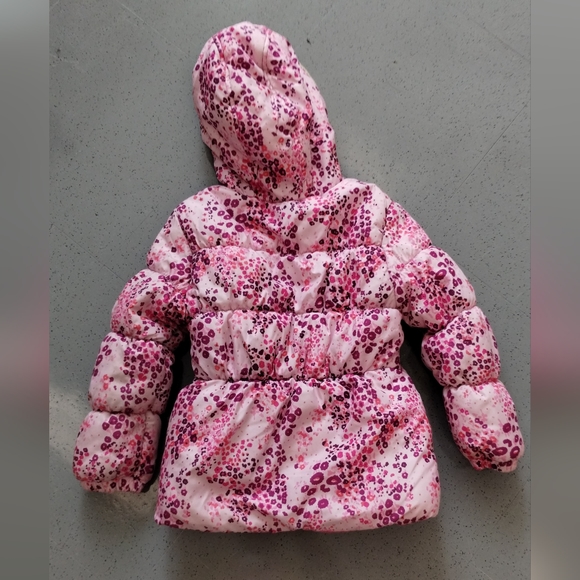 Pink Platinum GIRLS  Size 5/6 FLORAL PUFFER JACKET Coat - Picture 4 of 13